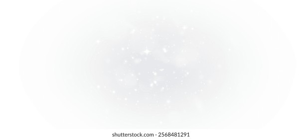 Light of Rainbow and white dust. Magic Dust in the night sky. Christmas Bokeh Lights. Bokeh light effect background png. Holiday Designs for poster, postcard on a transparent background, png. Holiday 