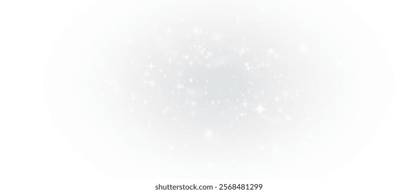 Light of Rainbow and white dust. Magic Dust in the night sky. Christmas Bokeh Lights. Bokeh light effect background png. Holiday Designs for poster, postcard on a transparent background, png. Holiday 