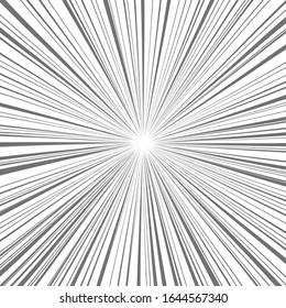 light ray Hand Drawn. vector illustration