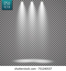 Light ray isolated on a transparent background. Vector illustration