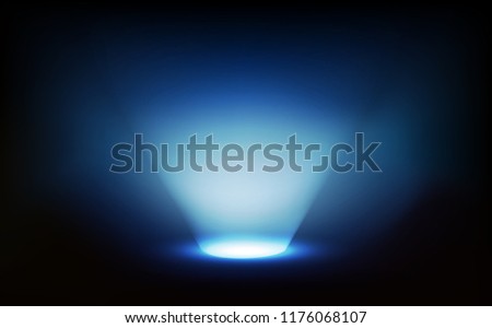 Light ray, stage, abstract background vector illustration