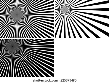 Light Rays - Black Background Illustration, Vector