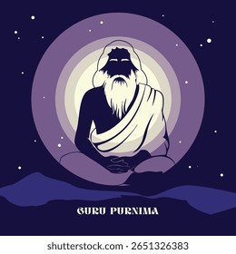 Raios de luz emanando da figura do guru espiritual