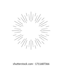 Light rays frame. Shine burst background. radiant spark. Vector illustration. Sun beam ray sunburst background. 