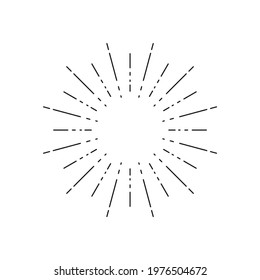 Light rays frame. Shine burst background. radiant spark. Vector illustration. Sun beam ray sunburst background. 