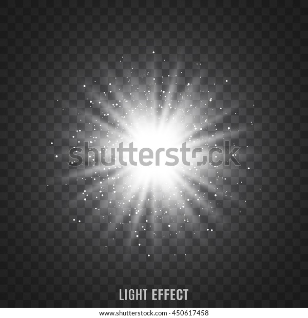 透明な背景に光線 キラキラ 星 フレア ベクターイラスト のベクター画像素材 ロイヤリティフリー