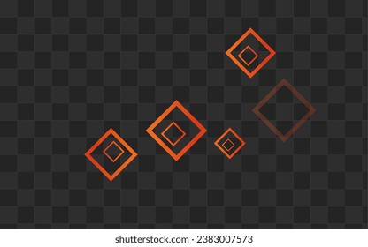 Light Rectangle Digital Vector Transparent Background. Shape Element Template. Gray Abstract Cover. Yellow Trendy Illustration.