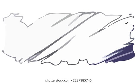 Light rectangular shape with diagonal brush strokes in grunge style. Irregular shapes and rough edges. Vector design element.