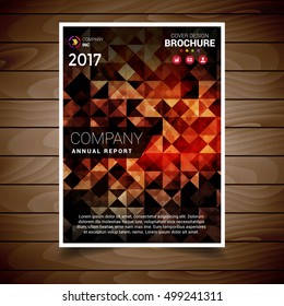Light Red Abstract Brochure Design Template
