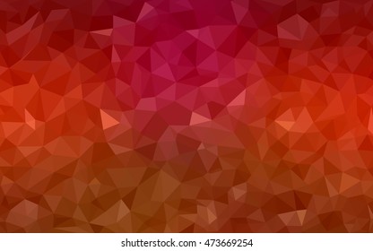 Light red abstract mosaic background. An elegant bright illustration with gradient. A new texture for your design.