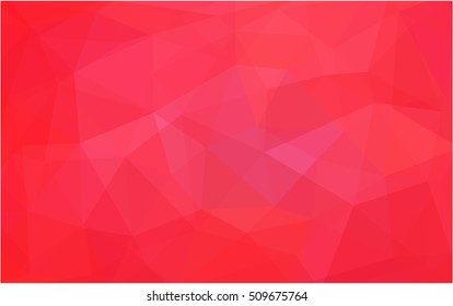 Light red abstract mosaic background. Shining illustration, which consist of triangles. The textured pattern can be used for background.