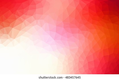 Light red abstract mosaic template. Creative illustration in halftone style with gradient. Brand-new style for your business design.