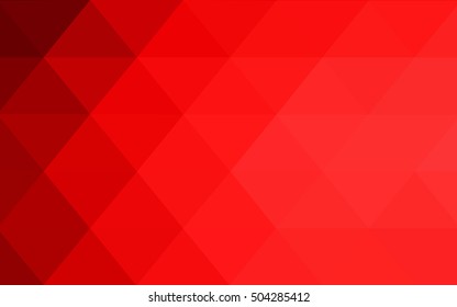 Light red abstract mosaic template. Colorful illustration in abstract style with gradient. The polygonal design can be used for your web site.