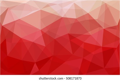 Light red abstract mosaic template. Colorful illustration in abstract style with gradient. Brand-new style for your business design.