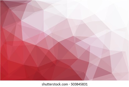 Light red abstract polygonal background. Creative geometric illustration in Origami style with gradient. A completely new template for your business design.