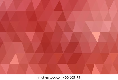 Light red abstract polygonal background. Creative geometric illustration in Origami style with gradient. A completely new template for your business design.