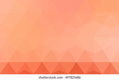 Light red abstract polygonal template. An elegant bright illustration with gradient. The best triangular design for your business.
