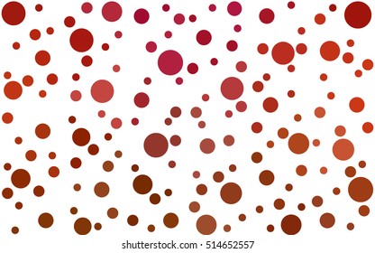 Light Red abstract seamless pattern with circles. Geometry pattern for fabric. Textile background. Stock vector.