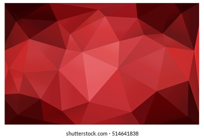 Light Red abstract textured polygonal background. Vector blurry triangle design. Pattern can be used for background.