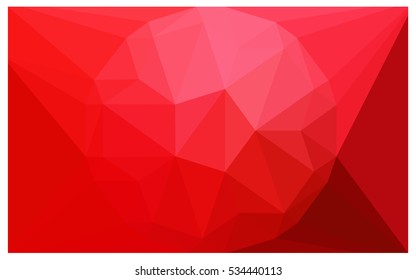 Light Red abstract textured polygonal background. Vector blurry triangle design. Pattern can be used for background.