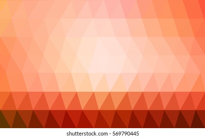Light Red abstract textured polygonal background. Vector blurry triangle design. Pattern can be used for background.