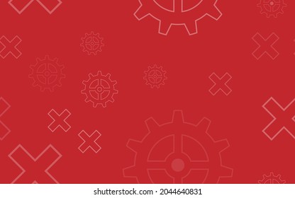 hellroter Hintergrund, zufällige minimalistische Techno-Vektorgrafik für Logo, Karte, Banner, Web und Druck.