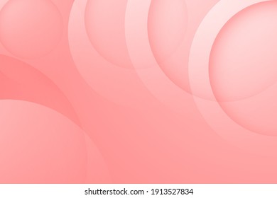 fondo rojo claro. fondo de círculo 3d abstracto.