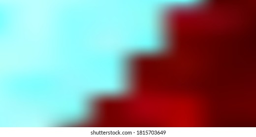 Light red and blue abstract wavy vector blur backdrop. Colorful gradient abstract illustration in blur style. Smart pattern for websites.