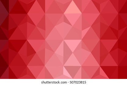 Light red blurry triangle template. A vague abstract illustration with gradient. The template can be used as a background for cell phones.