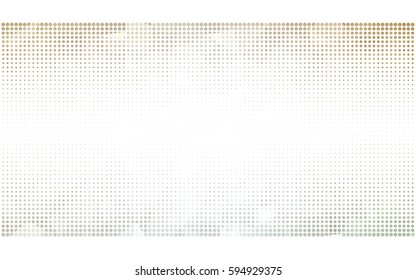 Light Red, green vector pattern with colored spheres. Geometric sample of repeating circles on white background in halftone style.