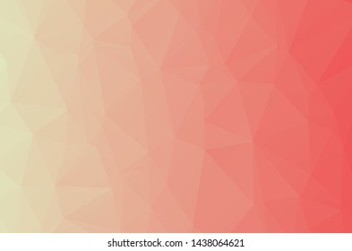 Light red Low poly crystal background. Polygon design pattern. light red Low poly vector illustration, low polygon background.