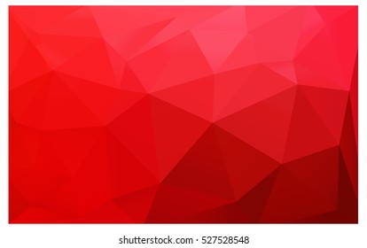 Light Red modern geometrical abstract background. Texture, seamless background. Geometric background in Origami style with gradient. 
