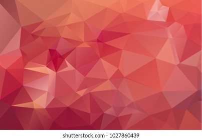 Light red polygonal illustration, which consist of triangles. Triangular design for your business. Creative geometric background in Origami style with gradient.