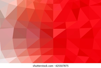 Light red polygonal illustration, which consist of triangles. Triangular design for your business. Creative geometric background in Origami style with gradient.