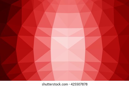 Light red polygonal illustration, which consist of triangles. Triangular design for your business. Creative geometric background in Origami style with gradient.