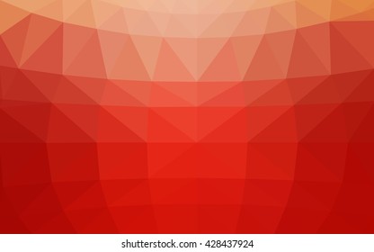 Light red polygonal illustration, which consist of triangles. Triangular design for your business. Creative geometric background in Origami style with gradient.