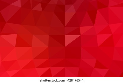 Light red polygonal illustration, which consist of triangles. Triangular design for your business. Creative geometric background in Origami style with gradient.
