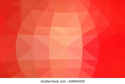 Light red polygonal illustration, which consist of triangles. Triangular design for your business. Creative geometric background in Origami style with gradient.