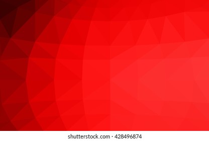 Light red polygonal illustration, which consist of triangles. Triangular design for your business. Creative geometric background in Origami style with gradient.