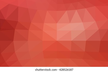 Light red polygonal illustration, which consist of triangles. Triangular design for your business. Creative geometric background in Origami style with gradient.
