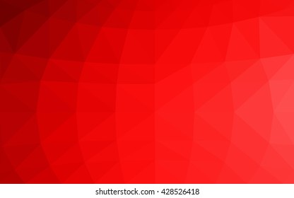 Light red polygonal illustration, which consist of triangles. Triangular design for your business. Creative geometric background in Origami style with gradient.