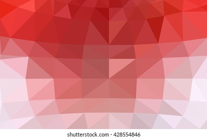 Light red polygonal illustration, which consist of triangles. Triangular design for your business. Creative geometric background in Origami style with gradient.