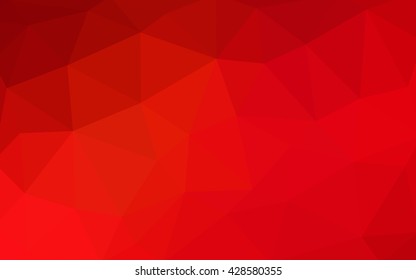 Light red polygonal illustration, which consist of triangles. Triangular design for your business. Creative geometric background in Origami style with gradient.