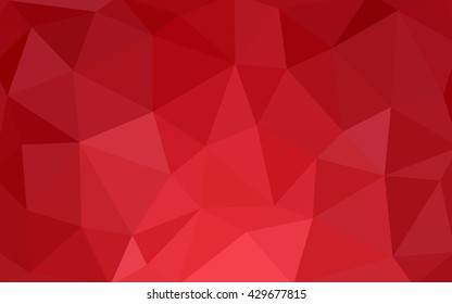 Light red polygonal illustration, which consist of triangles. Triangular design for your business. Creative geometric background in Origami style with gradient.