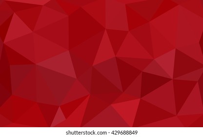 Light red polygonal illustration, which consist of triangles. Triangular design for your business. Creative geometric background in Origami style with gradient.