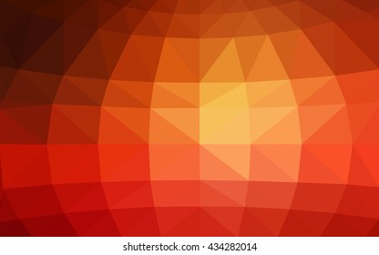 Light red polygonal illustration, which consist of triangles. Triangular design for your business. Creative geometric background in Origami style with gradient.