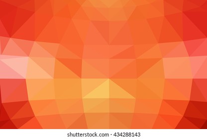 Light red polygonal illustration, which consist of triangles. Triangular design for your business. Creative geometric background in Origami style with gradient.