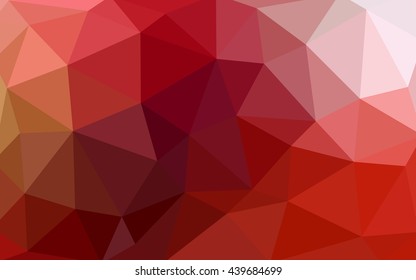 Light red polygonal illustration, which consist of triangles. Triangular design for your business. Creative geometric background in Origami style with gradient.