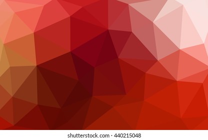 Light red polygonal illustration, which consist of triangles. Triangular design for your business. Creative geometric background in Origami style with gradient.