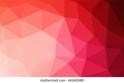 Light red polygonal illustration, which consist of triangles. Triangular design for your business. Creative geometric background in Origami style with gradient.